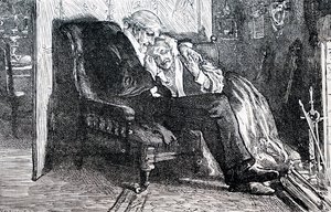 Et ældre ægtepar. Af William Small (1843-1929), en engelsk illustrator. 1880 (gravering) af William Small