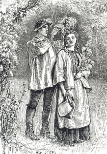 Gravering, der forestiller majdronningens kroning af William Small