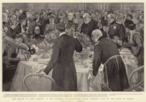 Lord Roberts helbred ved frokosten i Buckingham Palace, ledet af prinsen af Wales