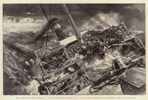 The Perils of the Atlantic, en kvægdamper fanget i kuling på sin passage fra Buenos Ayres til Liverpool