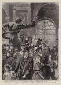 Søndagsåbningen af museer i South Kensington påskesøndag af William Small