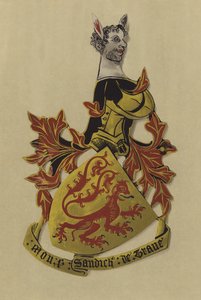 Sir Bermond Arnaud de Preissac, soudan de la Trau, 1380-post 1384 (chromolitho)