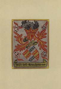 Sir John Beauchamp, lord Beauchamp af Powyk, 1445-1475 (chromolitho) af William St John Hope