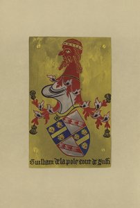 Sir William de la Pole, greve af Dreux, jarl af Pembroke, markgreve og hertug af Suffolk, 1421-1450 (chromolitho)