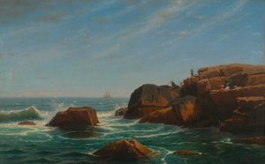 Castle Rock, Nahant, 1865. af William Stanley Haseltine