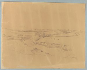 Studie af landskab af William Stanley Haseltine