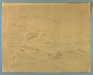 Studie af landskab af William Stanley Haseltine