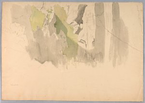 Studie af landskab af William Stanley Haseltine