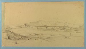 Studie af landskab af William Stanley Haseltine