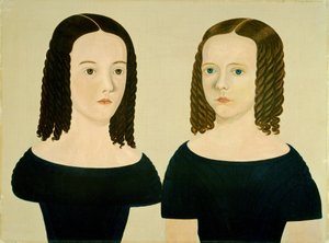 Sisters, ca. 1840 (olie på lærred) af William Stephen Coleman