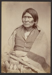 Comanche-høvding til hest [Tuh-huh-yet, Nau-qua-hip, Champion Rider].