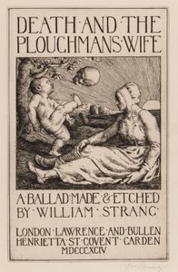 Death and the Ploughmans Wife, 1892 af William Strang