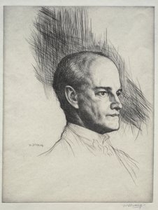 John Galsworthy, 1920. af William Strang