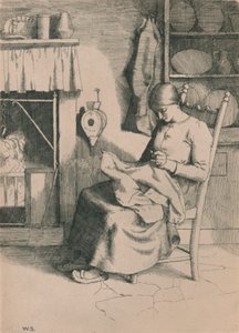 Barmhjertighed ved hendes arbejde, c1916 af William Strang