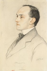 Portræt af Charles Francis Bell, 1913 af William Strang