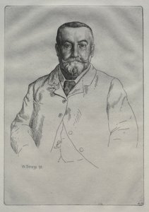 Portræt af H. Cock af William Strang