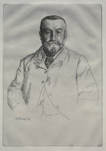Portræt af H. Cock, 1895. af William Strang