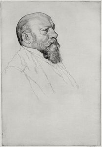 Portræt af Hans Richter (1843-1916), ungarsk dirigent af William Strang