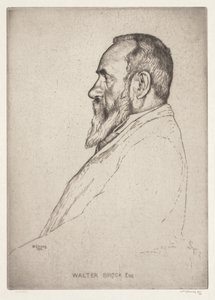 Portræt af Walter Brock af William Strang