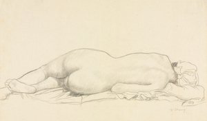 Liggende nøgen af William Strang