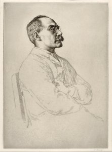 Rudyard Kipling (1865 - 1936), pub. 1898 af William Strang