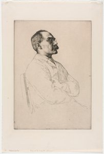 Sir Rudyard Kipling, 1898. af William Strang