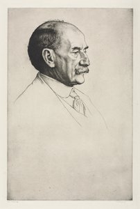 Thomas Hardy, Facing Right, 1910. af William Strang