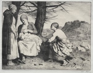 Kvinde og Barn af William Strang