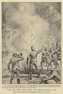 Med Tirah Field Force, ilden ved Kangar Gali af William T. Maud