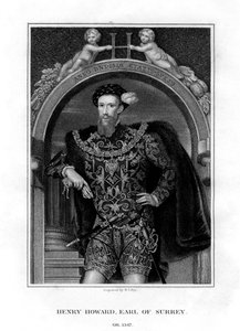 Henry Howard, jarl af Surrey, engelsk aristokrat og digter, 1829.
