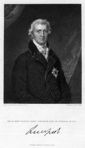 Robert Jenkinson, 2. jarl af Liverpool, britisk politiker og premierminister, 1835.