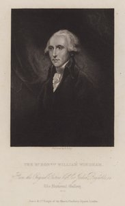 William Windham, engelsk whig-politiker (gravering) af William Thomas Fry