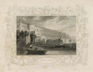 Adelphi Terrace, herunder Water Gate, York Buildings, London