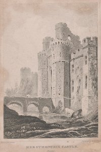 Herstmonceux Castle, Sussex af William Tombleson