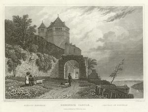 Rheineck Slot af William Tombleson