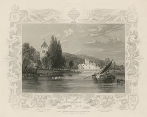 Udsigt over Themsen nær Bisham Abbey af William Tombleson