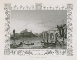 Westminster Bridge af William Tombleson