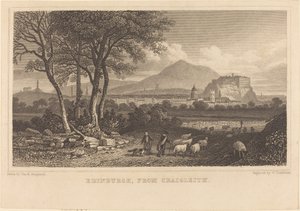 Edinburgh, fra Craigleith af William Tombleson after Thomas Hosmer Shepherd