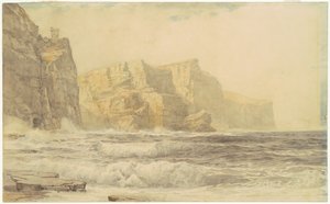 Baldart Castle, Kilkee, County Clare, Irland af William Trost Richards