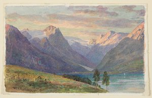 Fjord i Norge af William Trost Richards