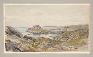 Fort Dumpling, Narragansett Bay af William Trost Richards