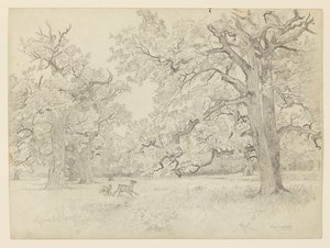 Landskab, Darmstadt, Tyskland af William Trost Richards
