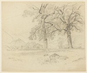 Landskab, Brienz-søen, Interlaken, Schweiz af William Trost Richards