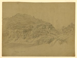 Landskab, Meiringen, Schweiz af William Trost Richards