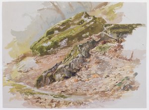 Landskab, muligvis nær Germantown, Pennsylvania af William Trost Richards