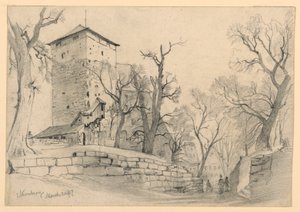 Nürnberg Slot, Tyskland af William Trost Richards