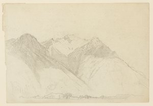 Studie af landskab af William Trost Richards