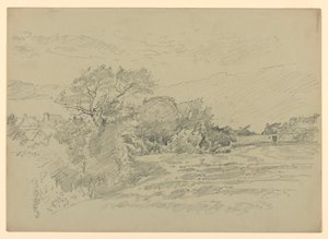 Studie af landskab af William Trost Richards