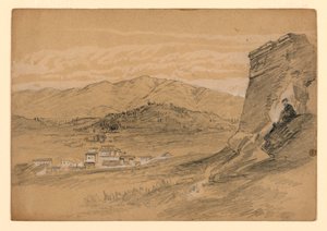 Studie af landskab af William Trost Richards