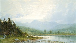 Solnedgang på Mount Chocorua, New Hampshire af William Trost Richards